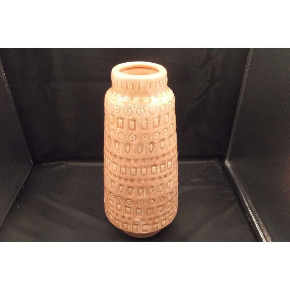 Jamie Young Ceramic Vase Set Textured Pattern Handcrafted Rustic Decor Markings - Picture 2 of 14